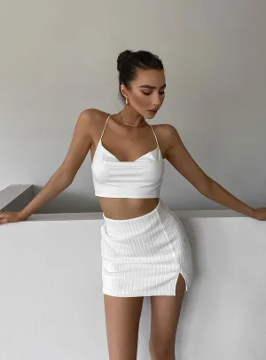 Secure Closure City Tones Human Movement Mini Skirt White