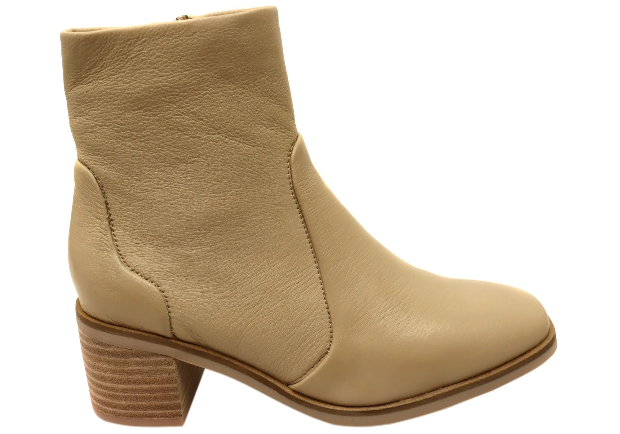 Weekend Hike Hush Puppies Superb Womens Leather Comfortable Mid Heel Ankle Boots