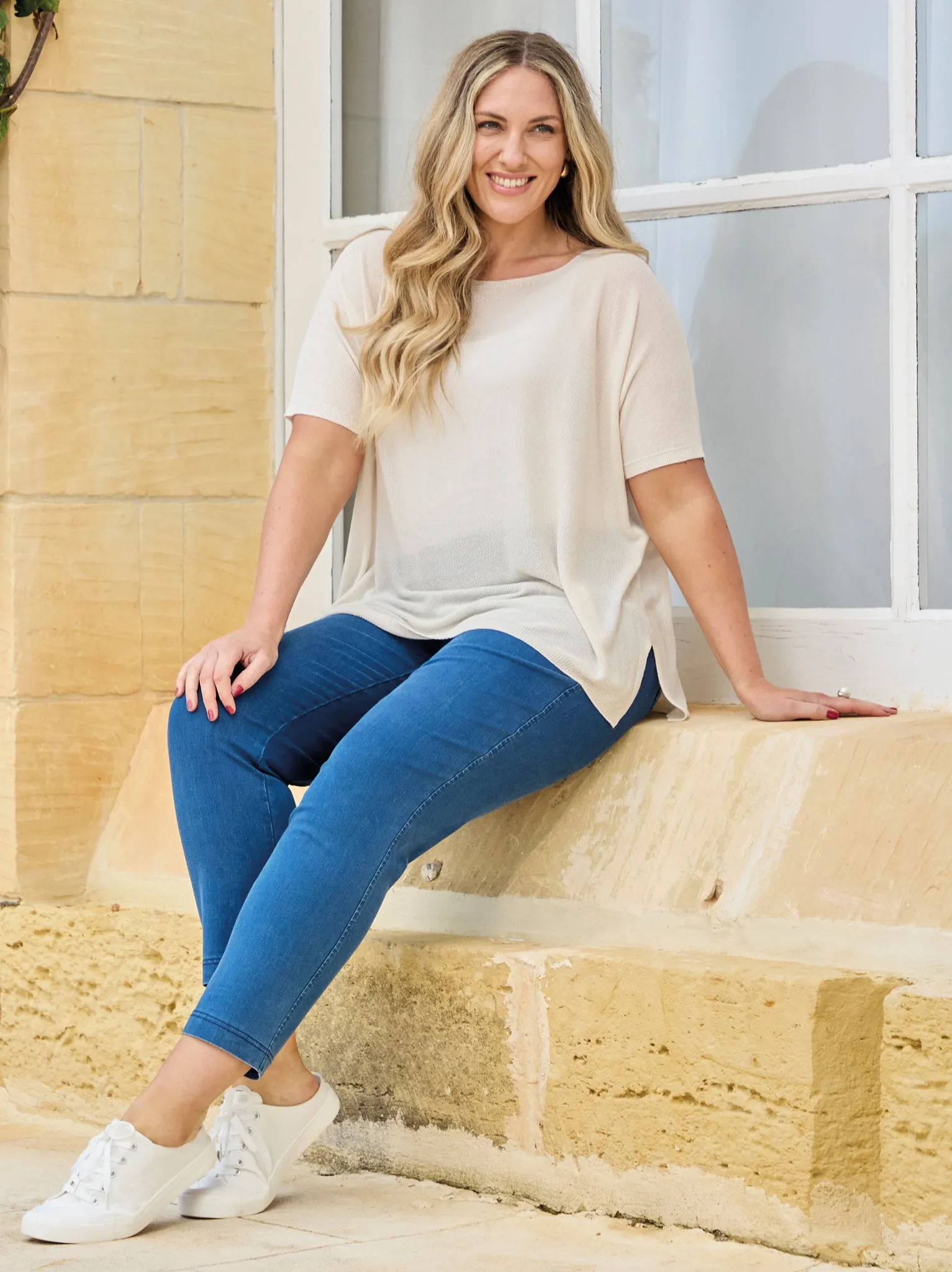 Immy Fine Knit Jumper - Chalk SweaterSpecific Detergent Guide