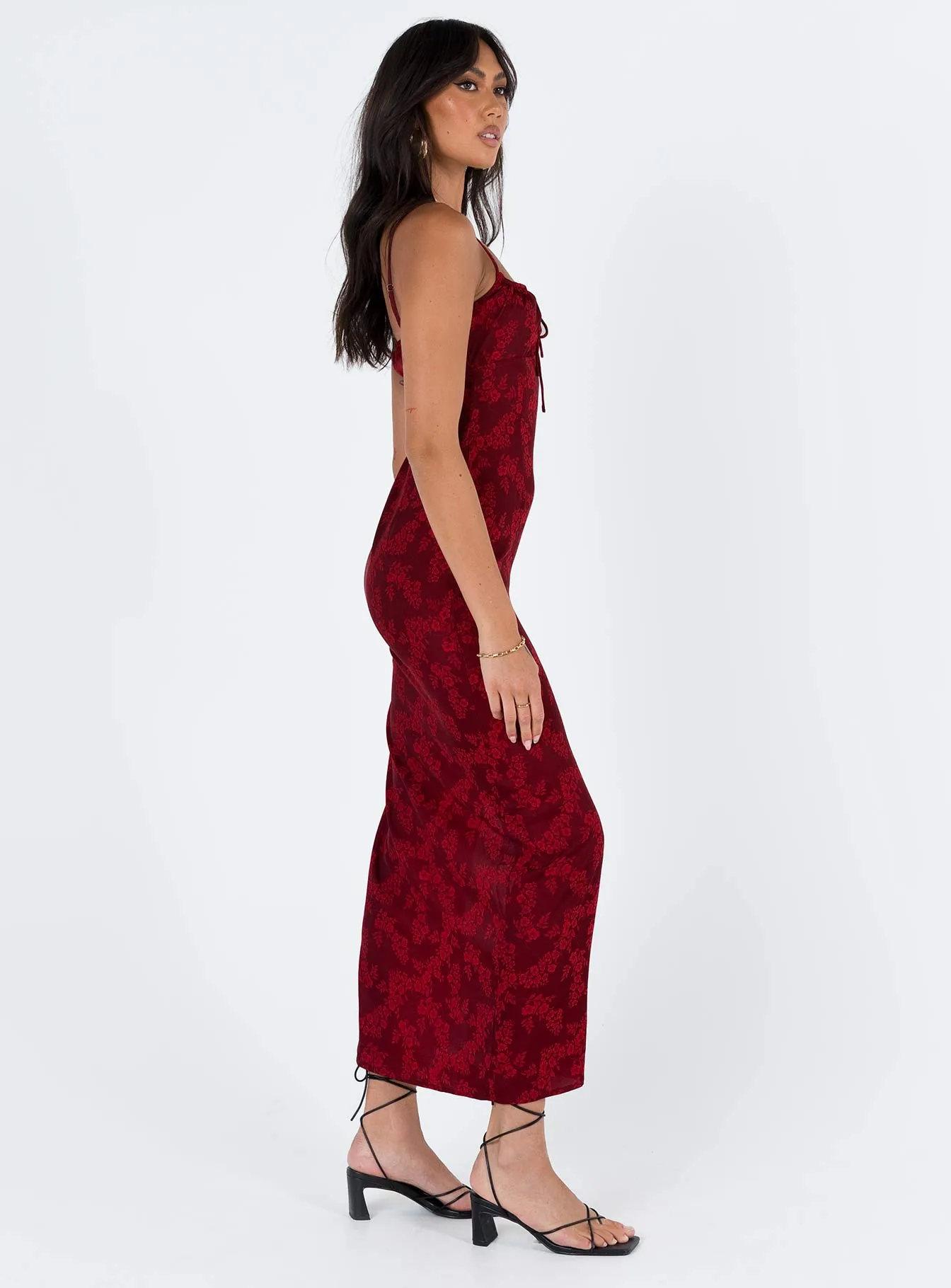 Smile Feel Timeless slip dress Noda Maxi Dress Burgundy