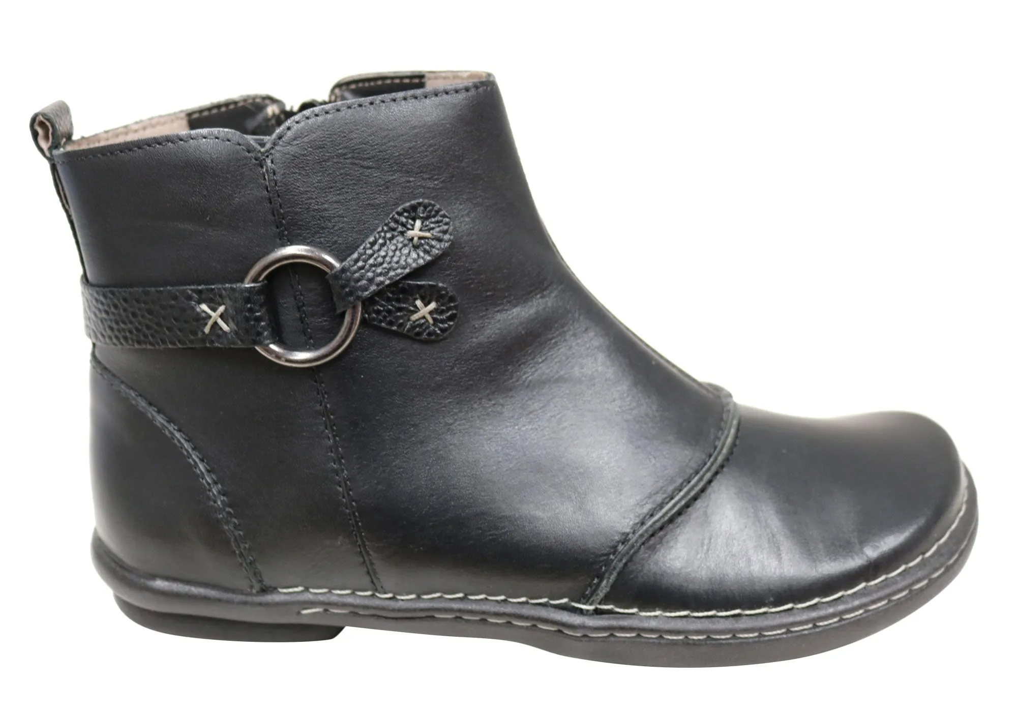 J Gean Andrea Womens Comfortable Leather Ankle Boots Made In Brazil Anti Fatigue Technology Hiking Boots