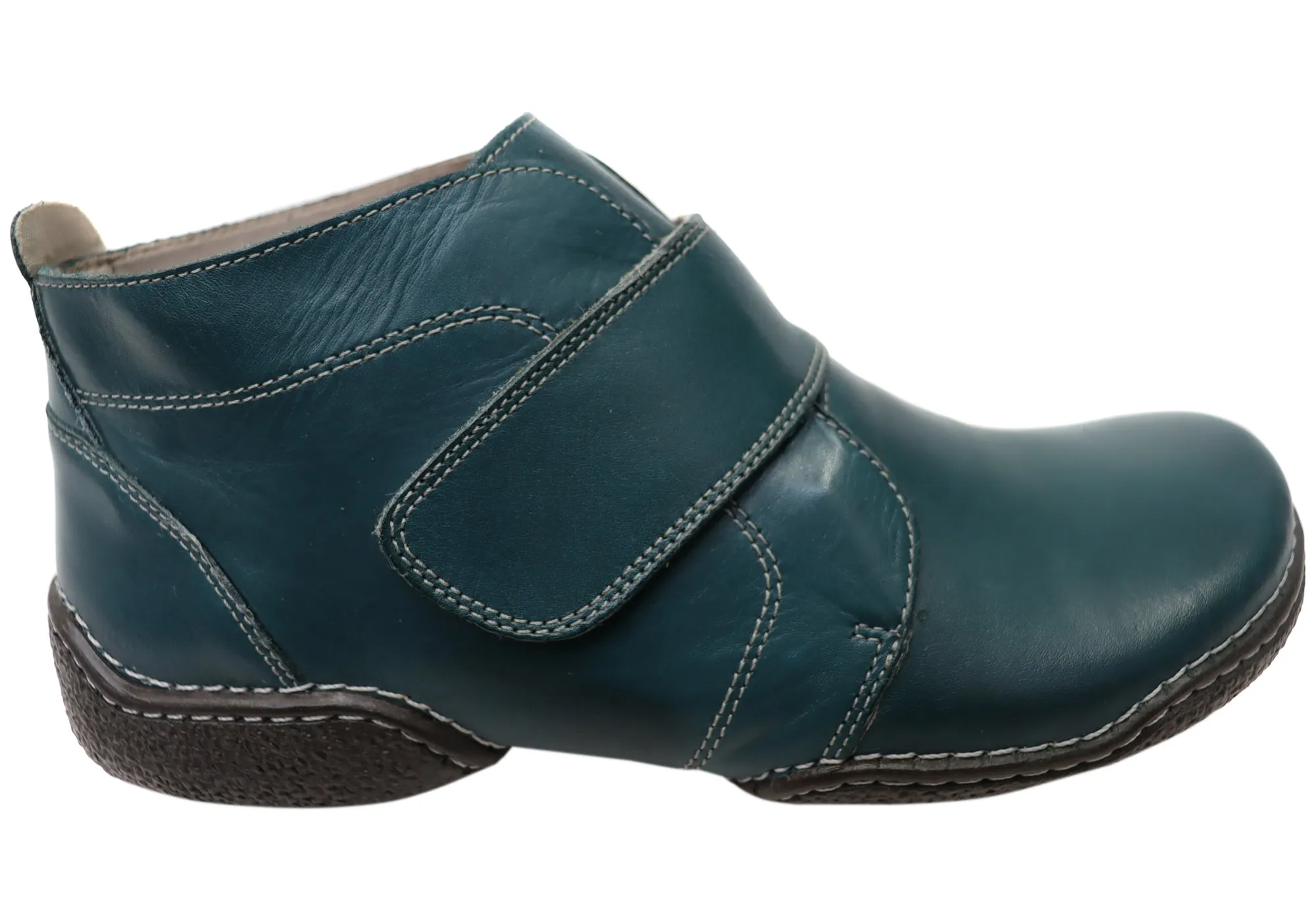 J Gean Zoey Womens Comfortable Leather Ankle Boots Made In Brazil Durable Shell City Walking