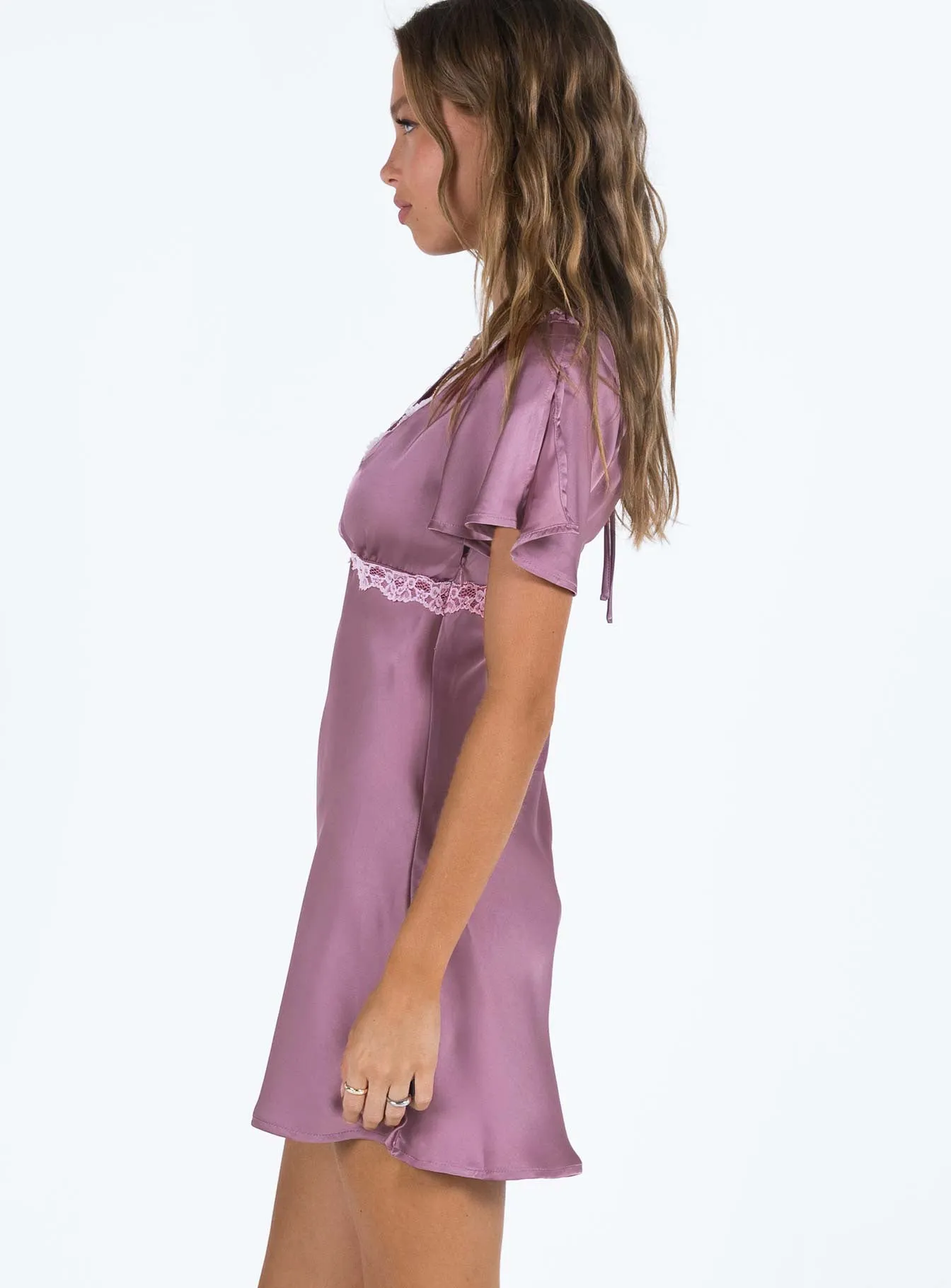 Subtle Finish Jaron Mini Dress Mauve
