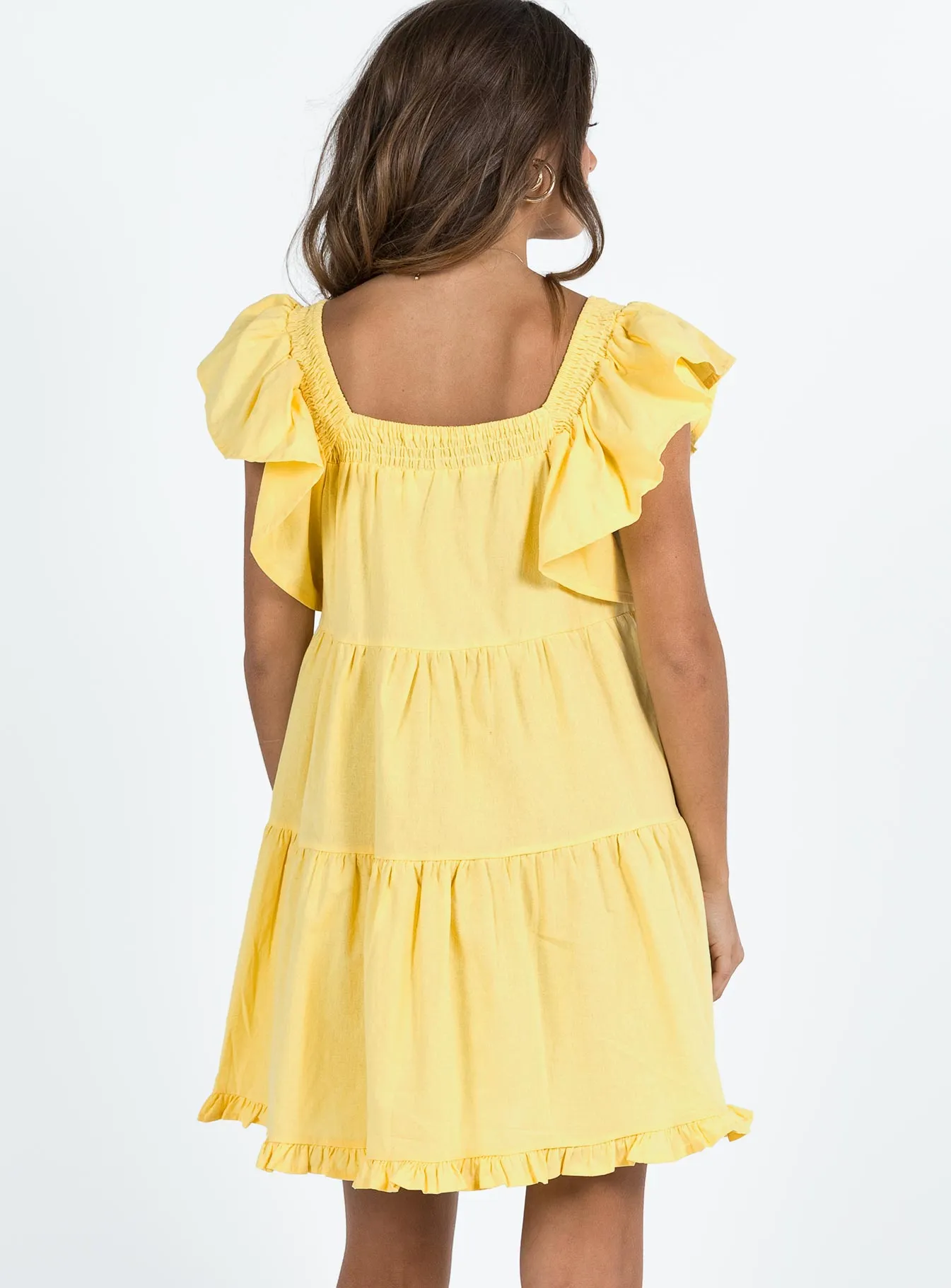 Jayson Mini Dress Yellow Smart Layers