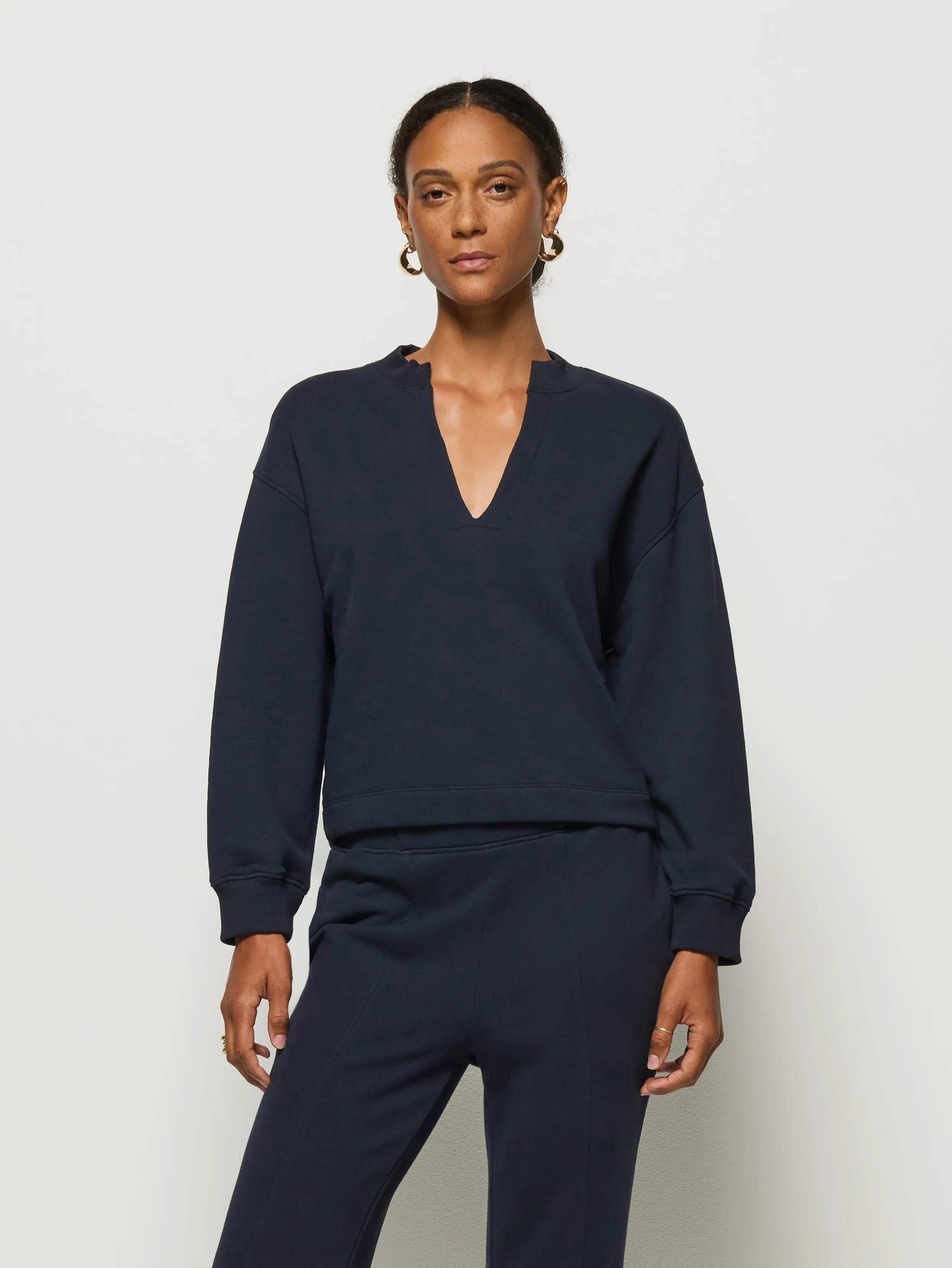 Jessi Sweatshirt Herringbone Convenient