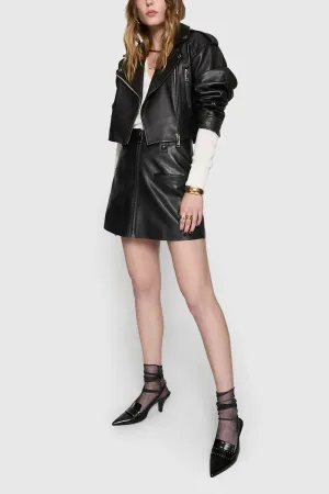 Julia Leather Skort Fantasy Mood Holiday Ease