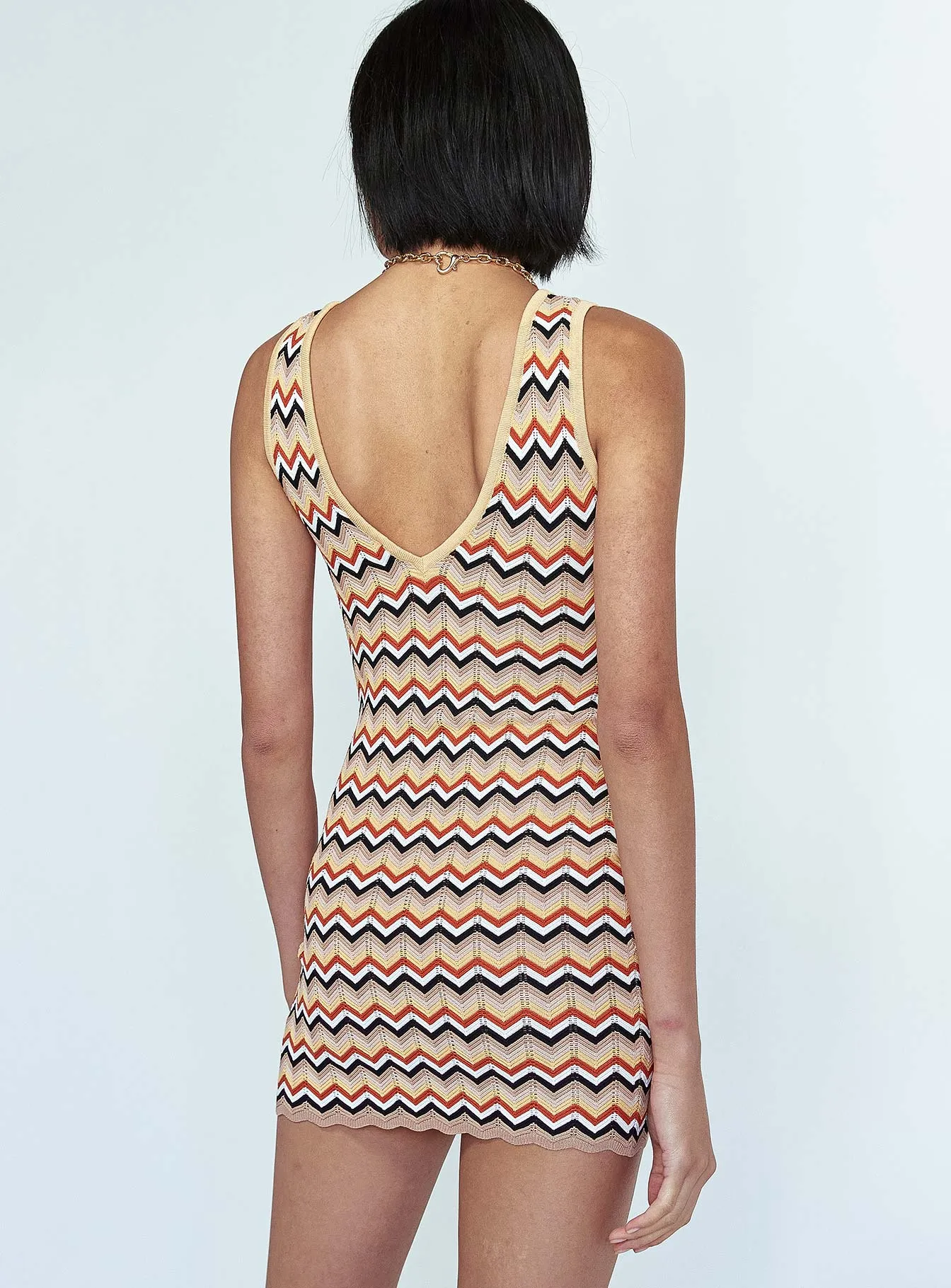 Julianna Mini Dress Multi Sophisticated Waistband Fit