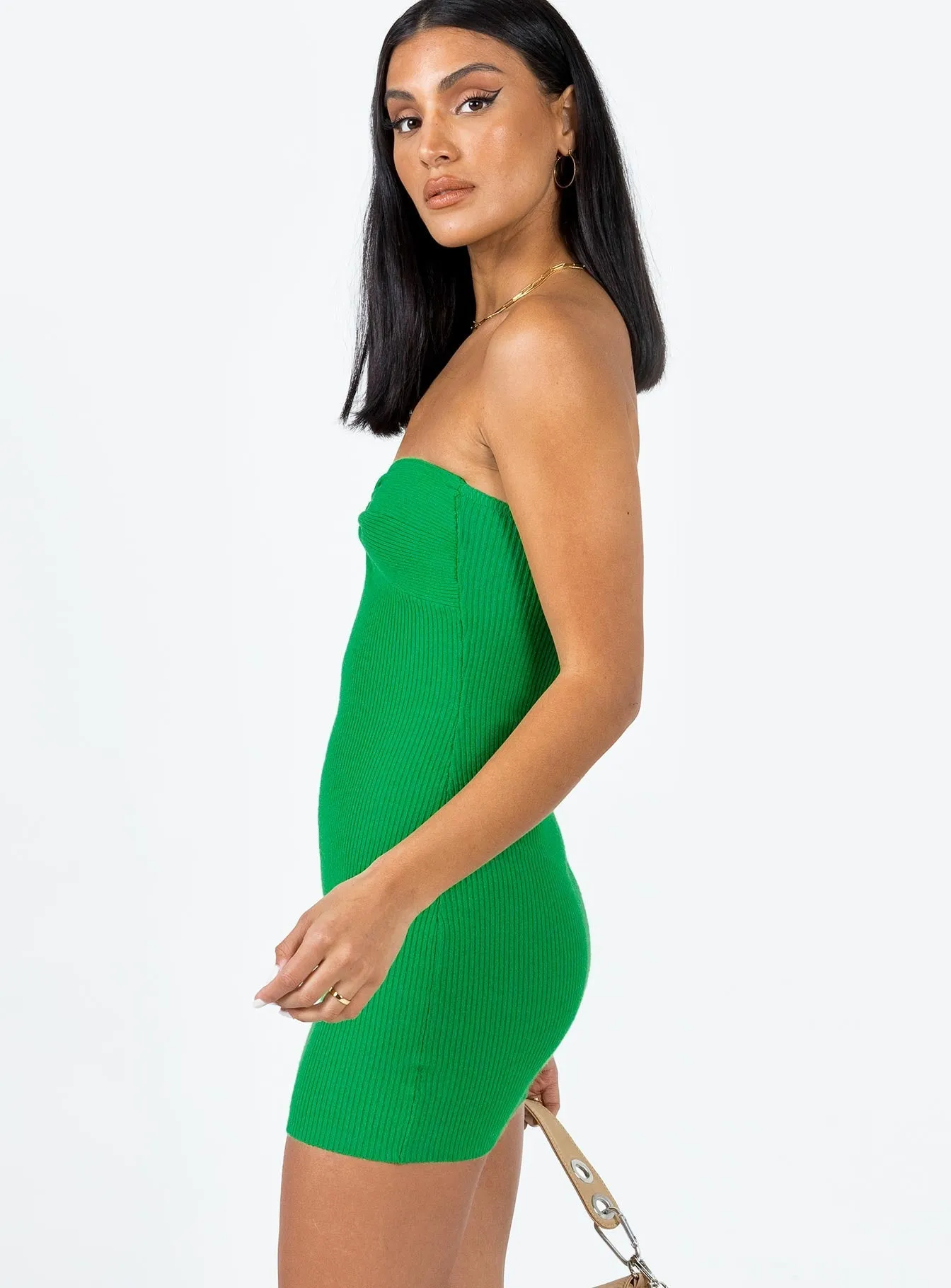 Quick Elegance Kallister Mini Dress Green