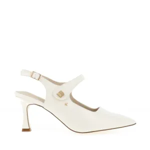 Kate Appleby Womens Shoe Parciau Cotton White Glam Heels Footwear Style