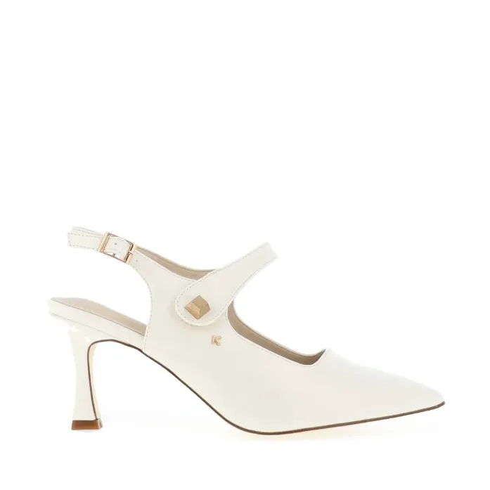 Kate Appleby Womens Shoe Parciau Cotton White Natural Tones Evening Mode