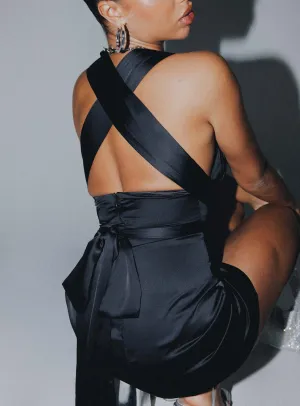 Katina Mini Dress Black Moment Soft