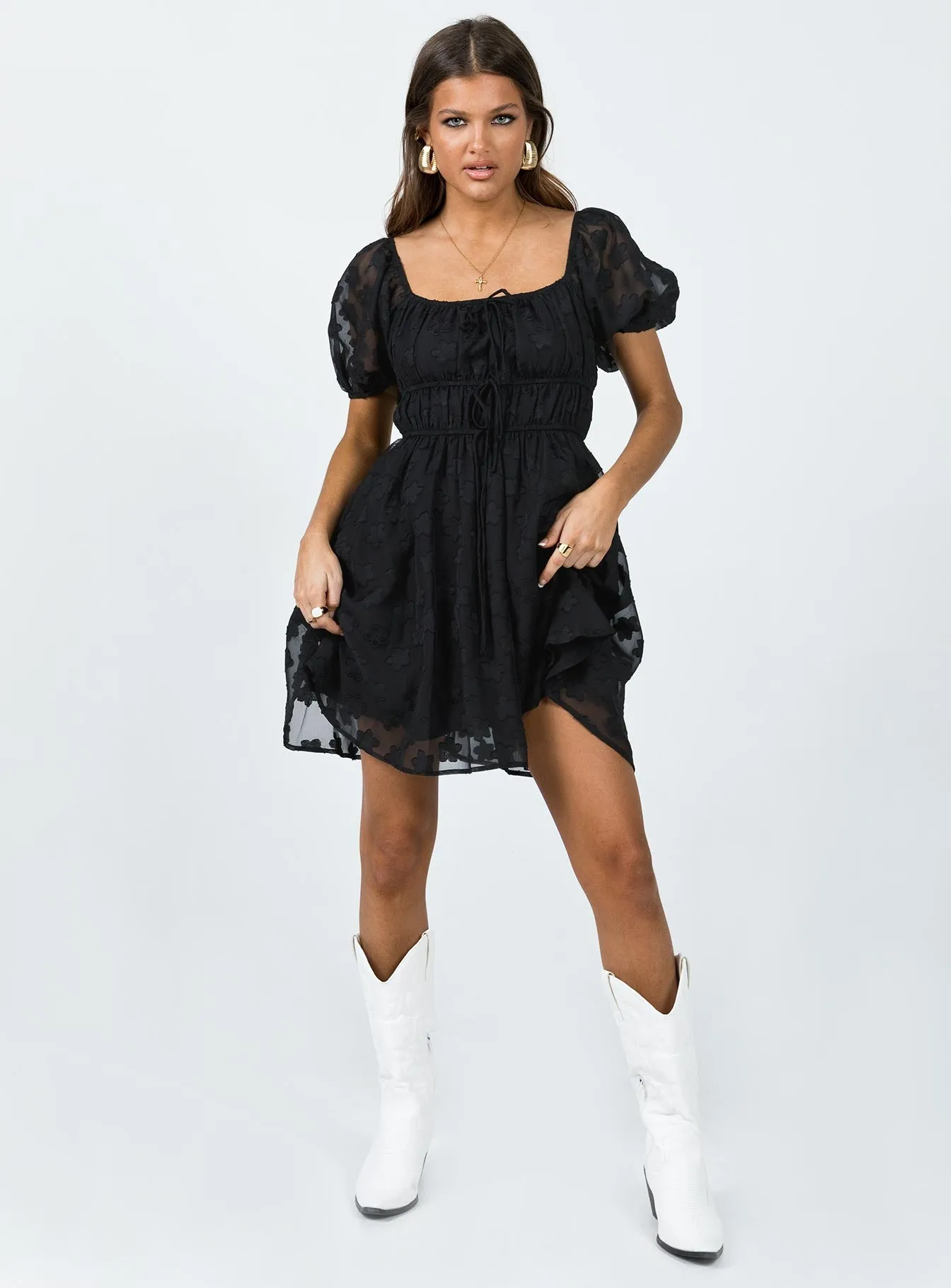 Petite Chic Kenny Mini Dress Black