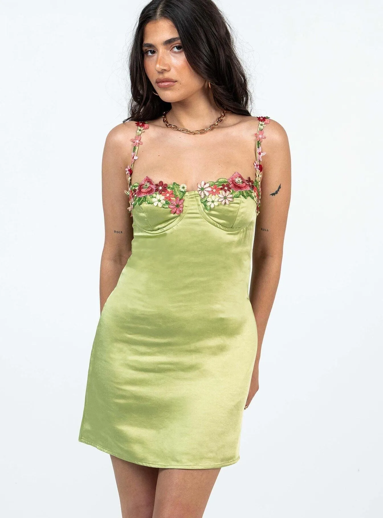 Fall Piece Kenzie Mini Dress Green Petite