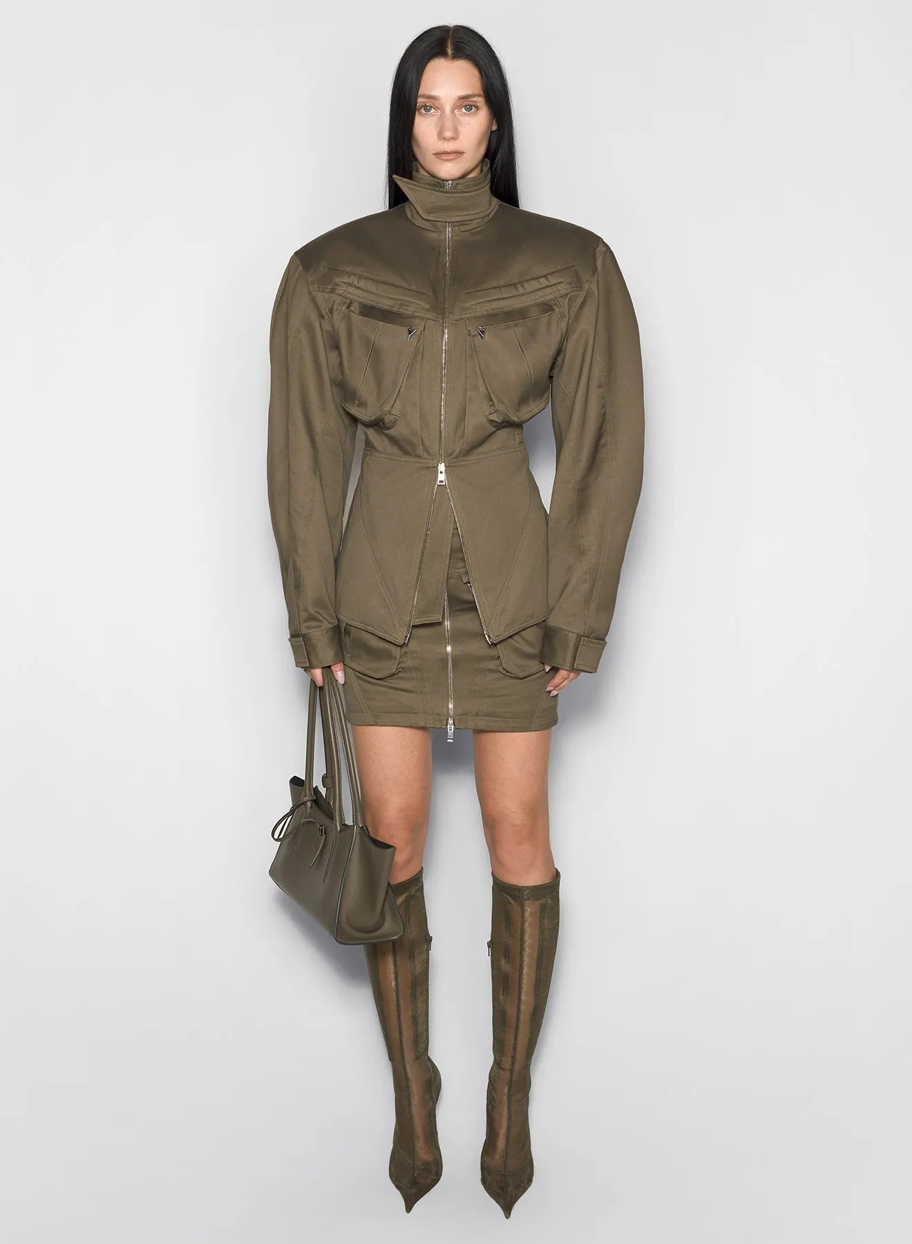 khaki cargo jacket Travel Ready