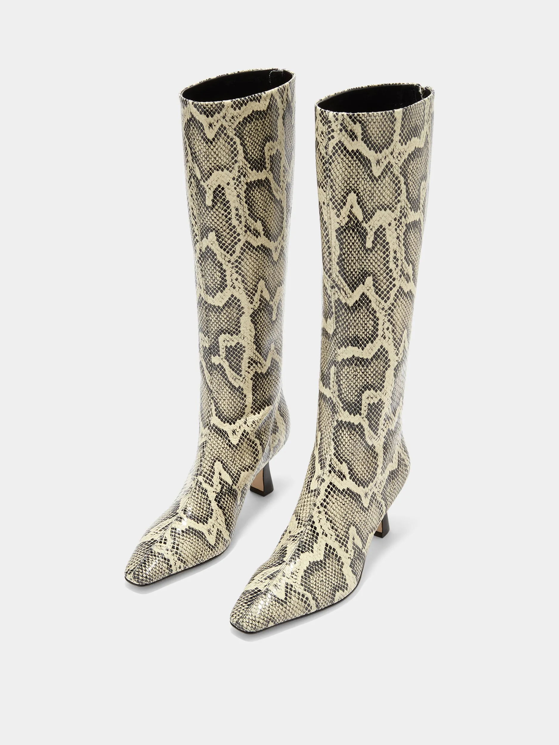 Rain Safe Padded Collar Lining Klea Knee-High Boots