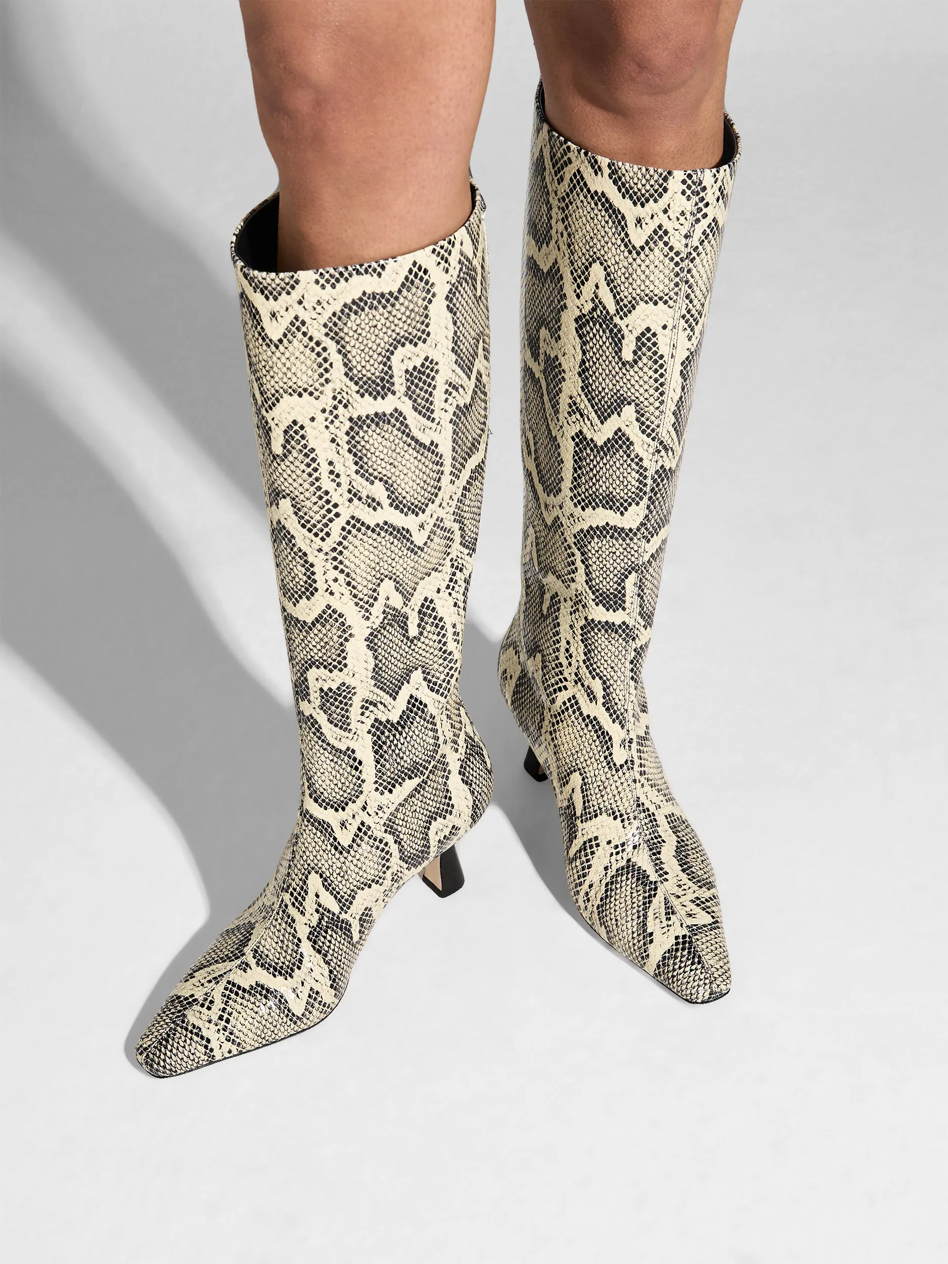 Klea Knee-High Boots reinforced sole Light Weight