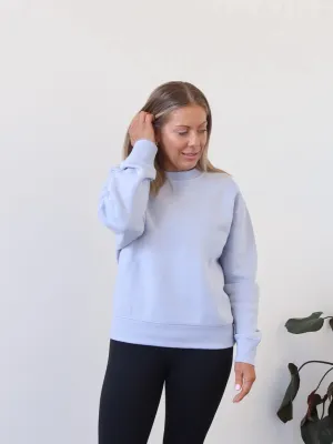 Gracie Relaxed Crew - Powder Blue Timeless Active product nautical charm