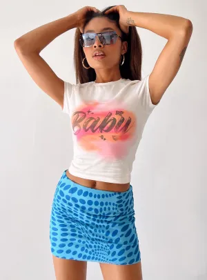 Forbidden Mini Skirt Blue Calm Mood