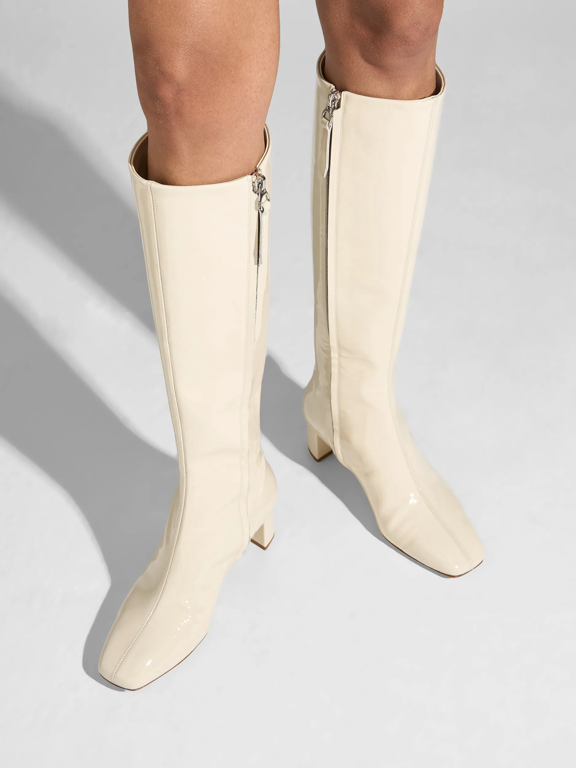 Soft Touch Rain Friendly Marty Patent Knee-High Boots