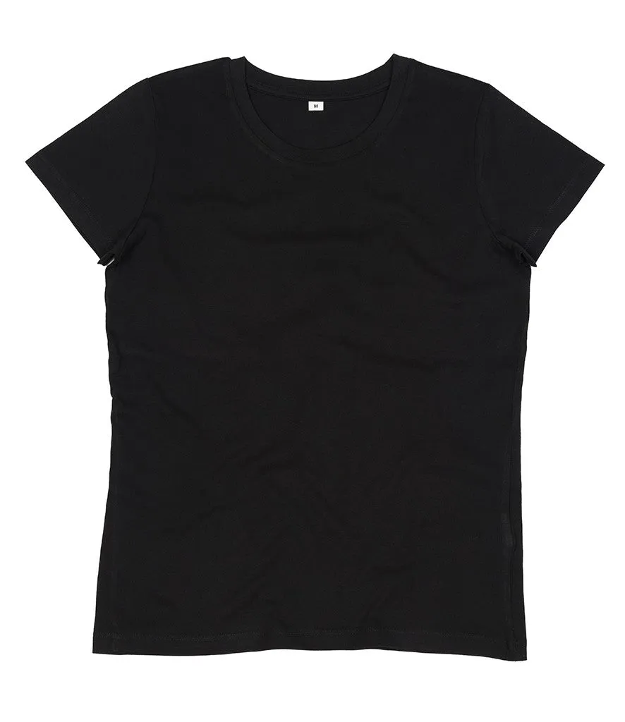 Ladies Essential Organic T-Shirt | BLACK Non Restrictive Silhouette