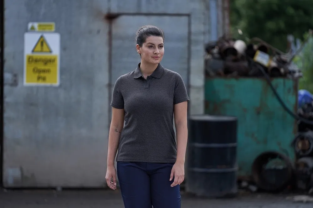 Ladies Pro Polo | BLACK Eco Friendly Dyes Relaxed fit wear