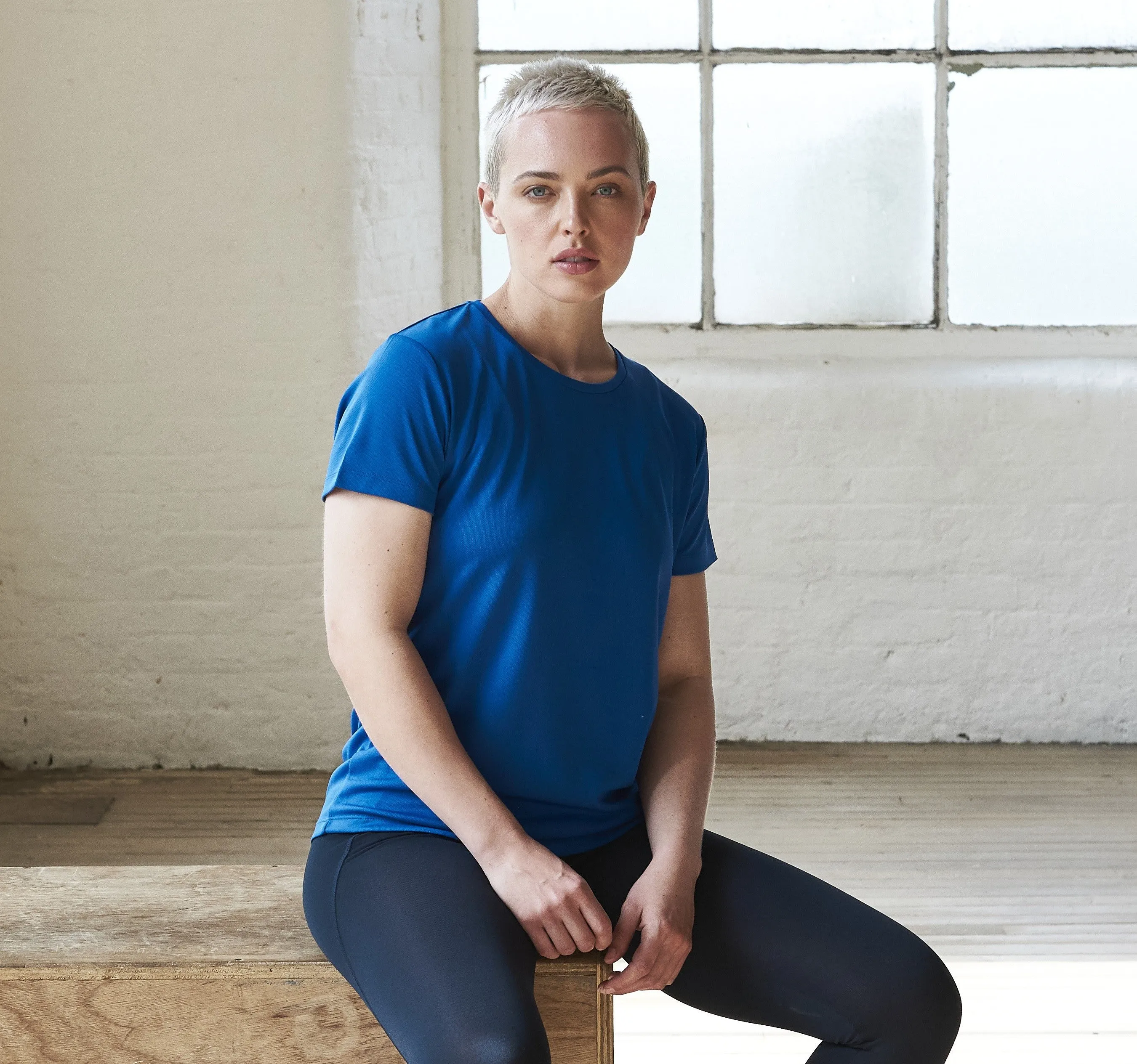 Tear Resistant Fashion Top Ladies Recycled Cool T-Shirt | ARCTIC WHITE