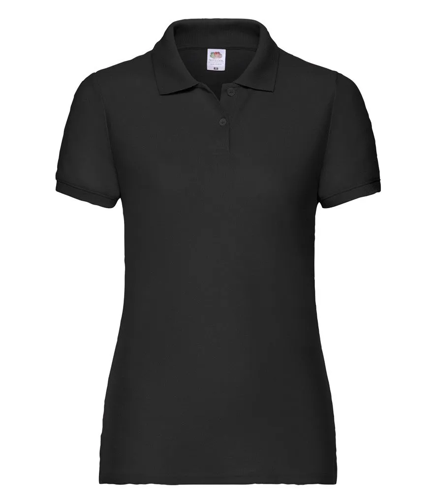 High Density Knit Lady-Fit 65/35 Polo | BLACK