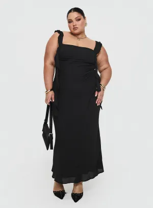 Weekend Feel Beauty Zone Lanai Maxi Dress Black Curve