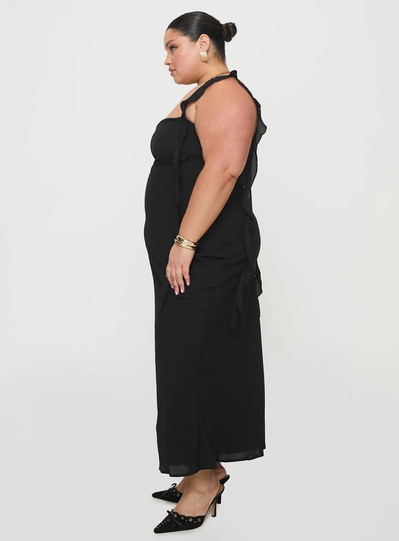 Smart Comfort Lanai Maxi Dress Black Curve