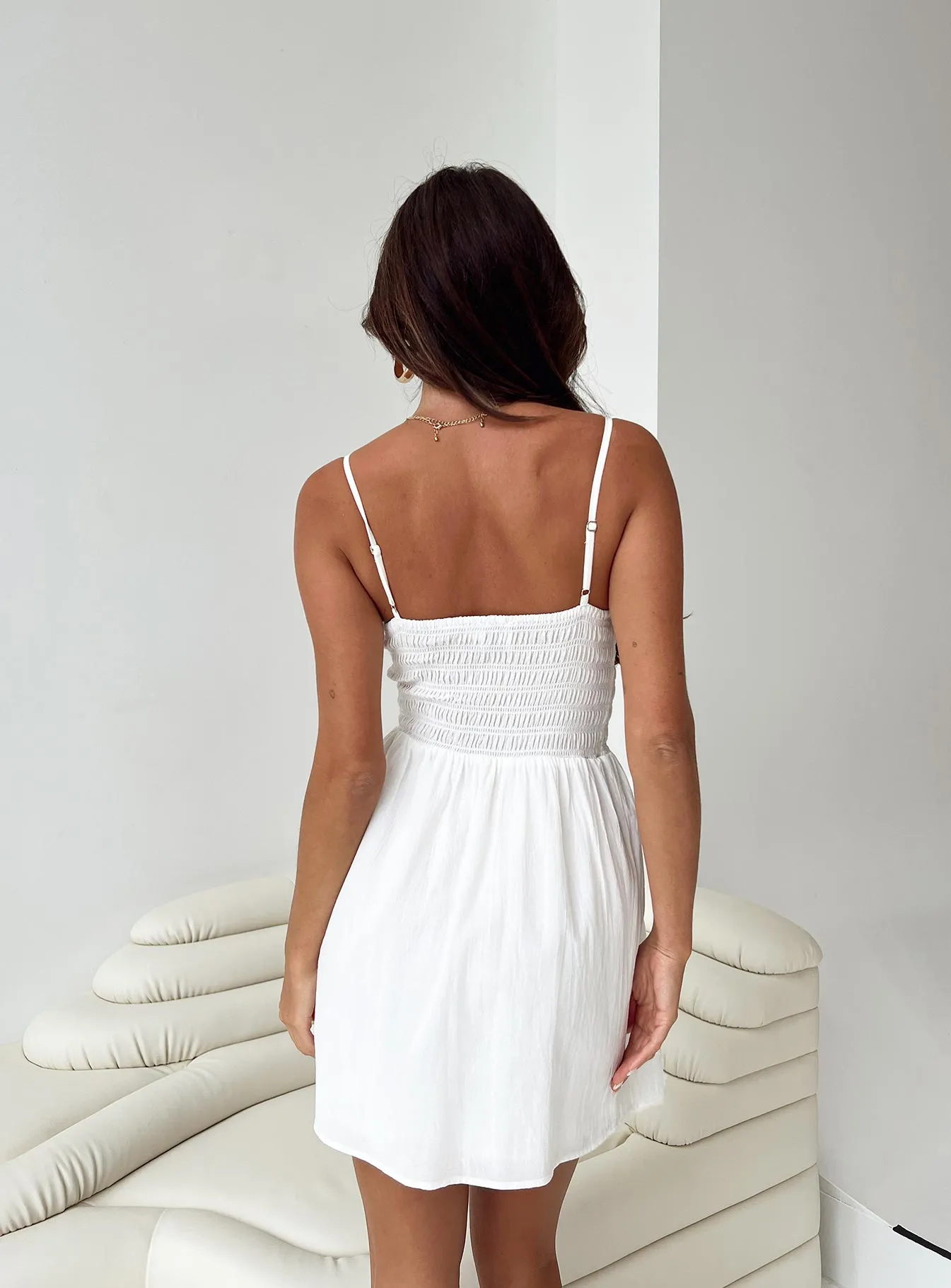 Larian Mini Dress White NonChafeSeams