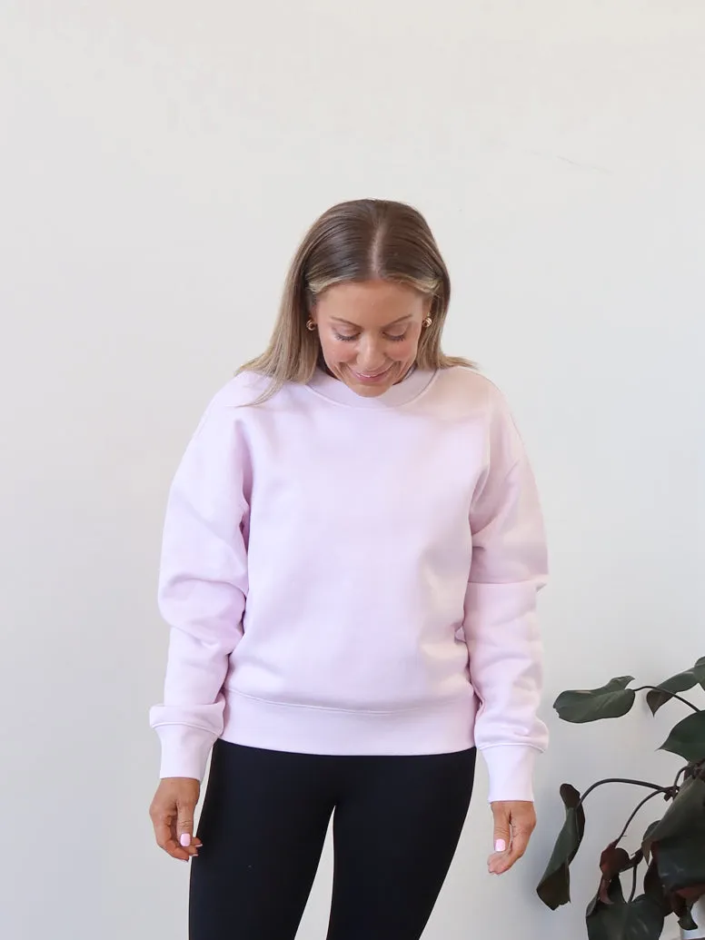 Lounge Wear Daily Chic Gracie Relaxed Crew - Orchid