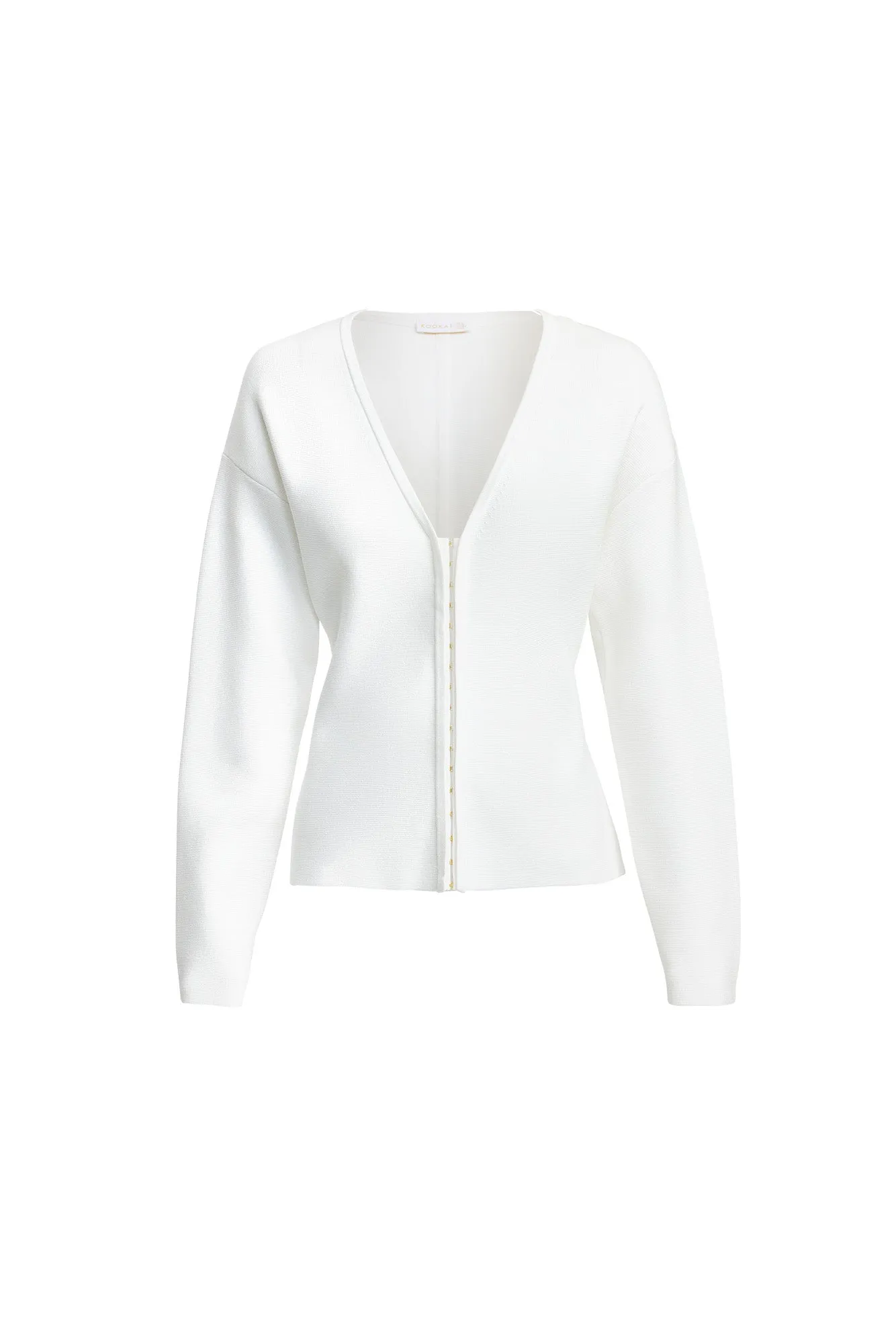 FrayResistant Edging Modern Silhouette Jasper Hook Top