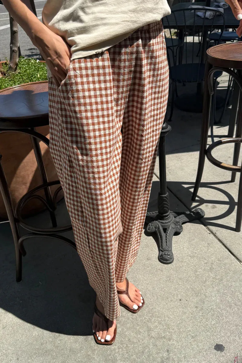 Sport Friendly Le Bon Shoppe Arc Pants Cinnamon Gingham