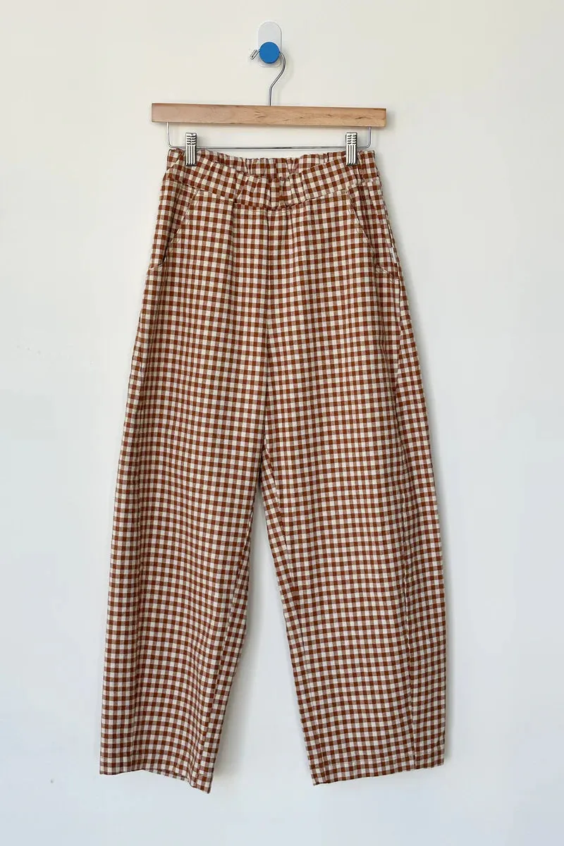 Versatile Fit Le Bon Shoppe Arc Pants Cinnamon Gingham