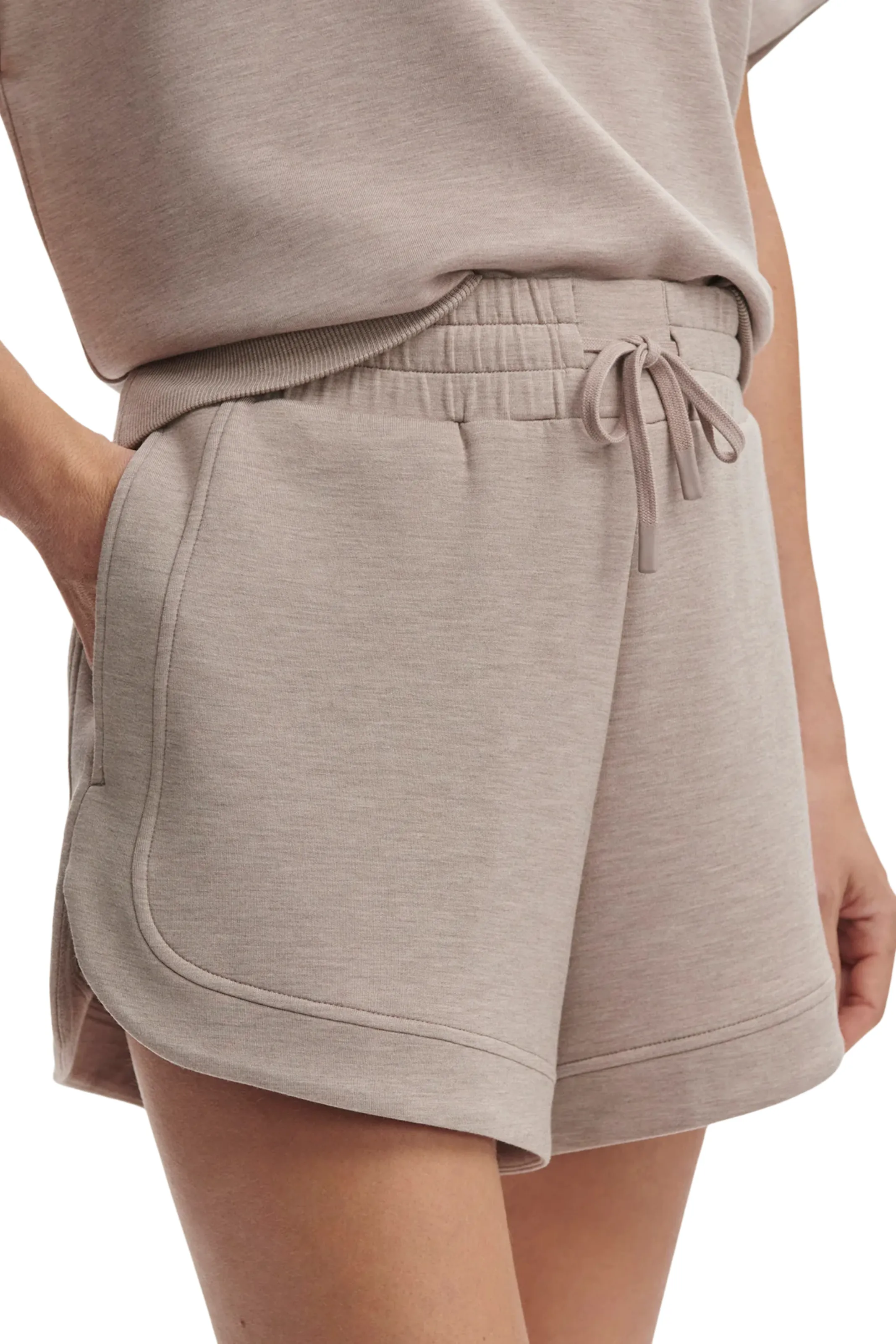 Fitness wear Ollie High Rise Short 3.5, Taupe Marl