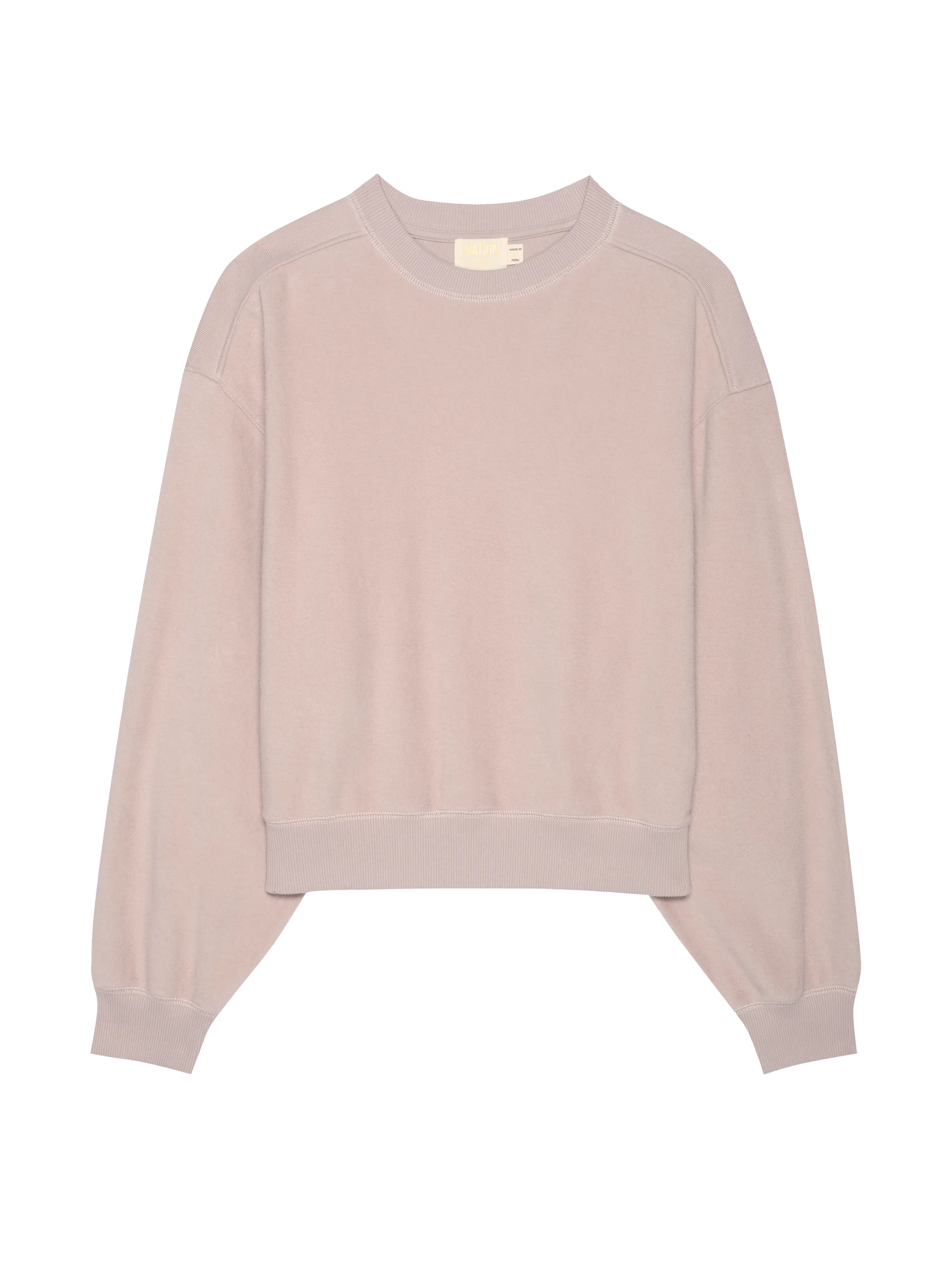 Collared Cuffed Sleeves Autumn Sweatshirt