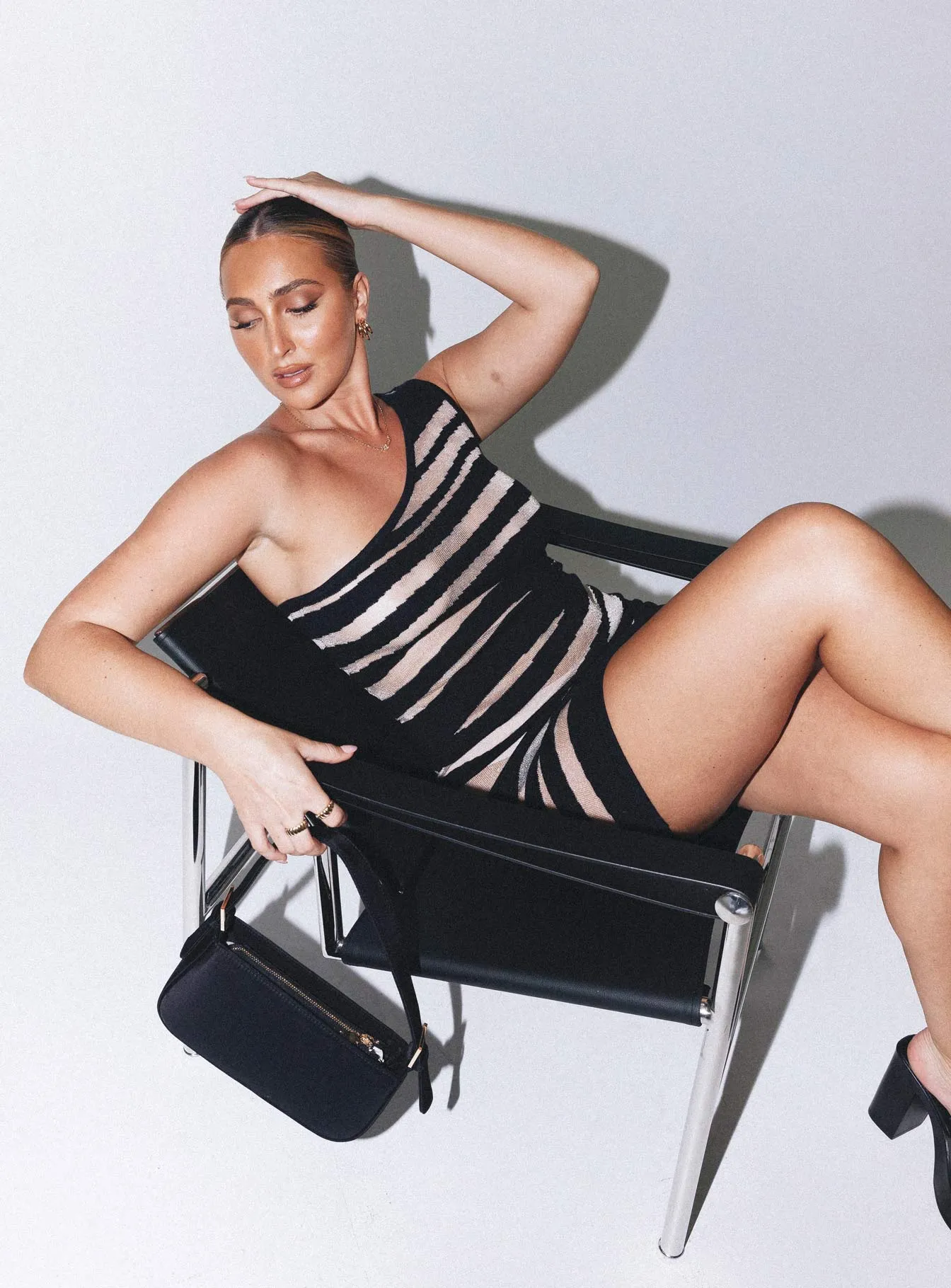 Night Life Mini Dress Black/ White Inner Smile