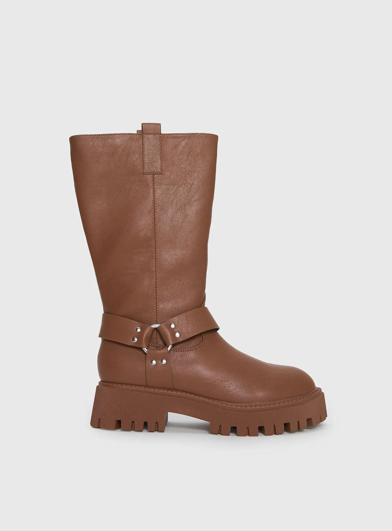 Rugged Step Achillies Riding Boots Brown