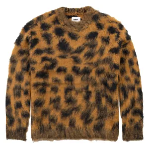 Everyday Classic Obey Womens Dottie Crew Sweater Bone Brown Multi