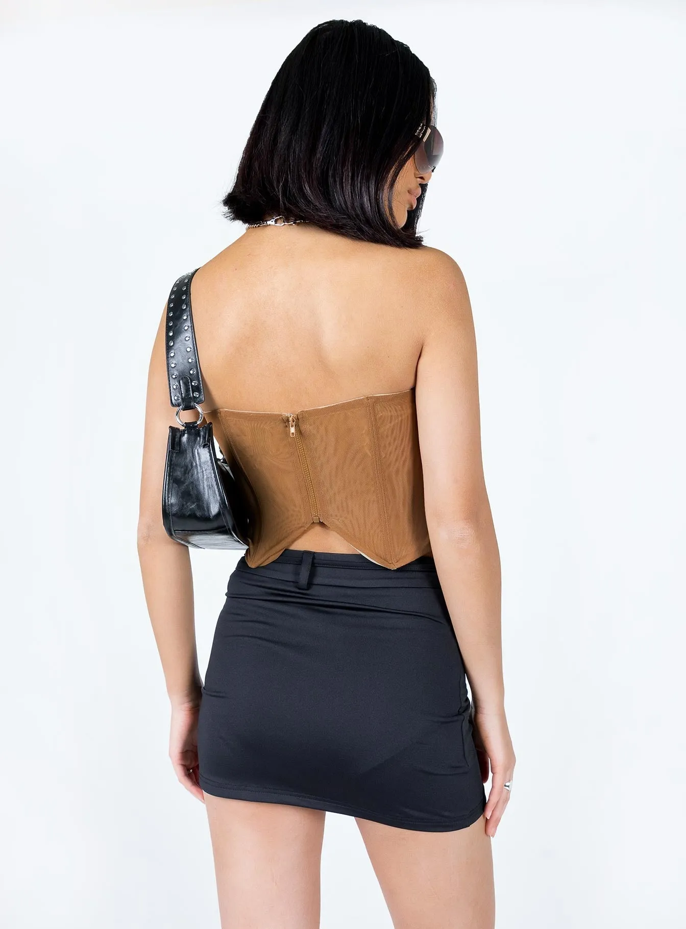 Buckle Up Mini Skirt Black Neutral Wear