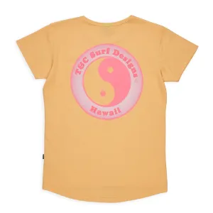 T&C Surf Designs Women YY Logo S/S T-Shirt - Used Orange Good stretch Sporty and Cool