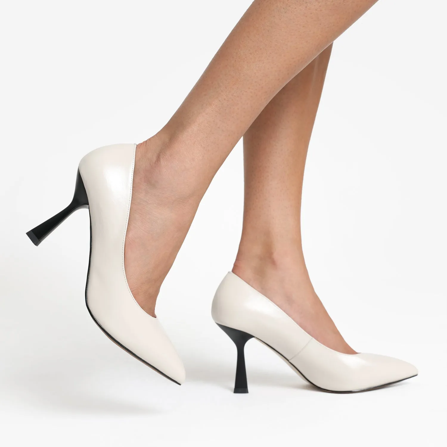 Ultra light Lisbon Heel | Ivory oiled leather