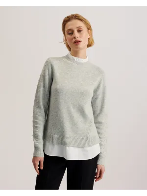Stretch Ribbing LISSIAH | LT-GREY