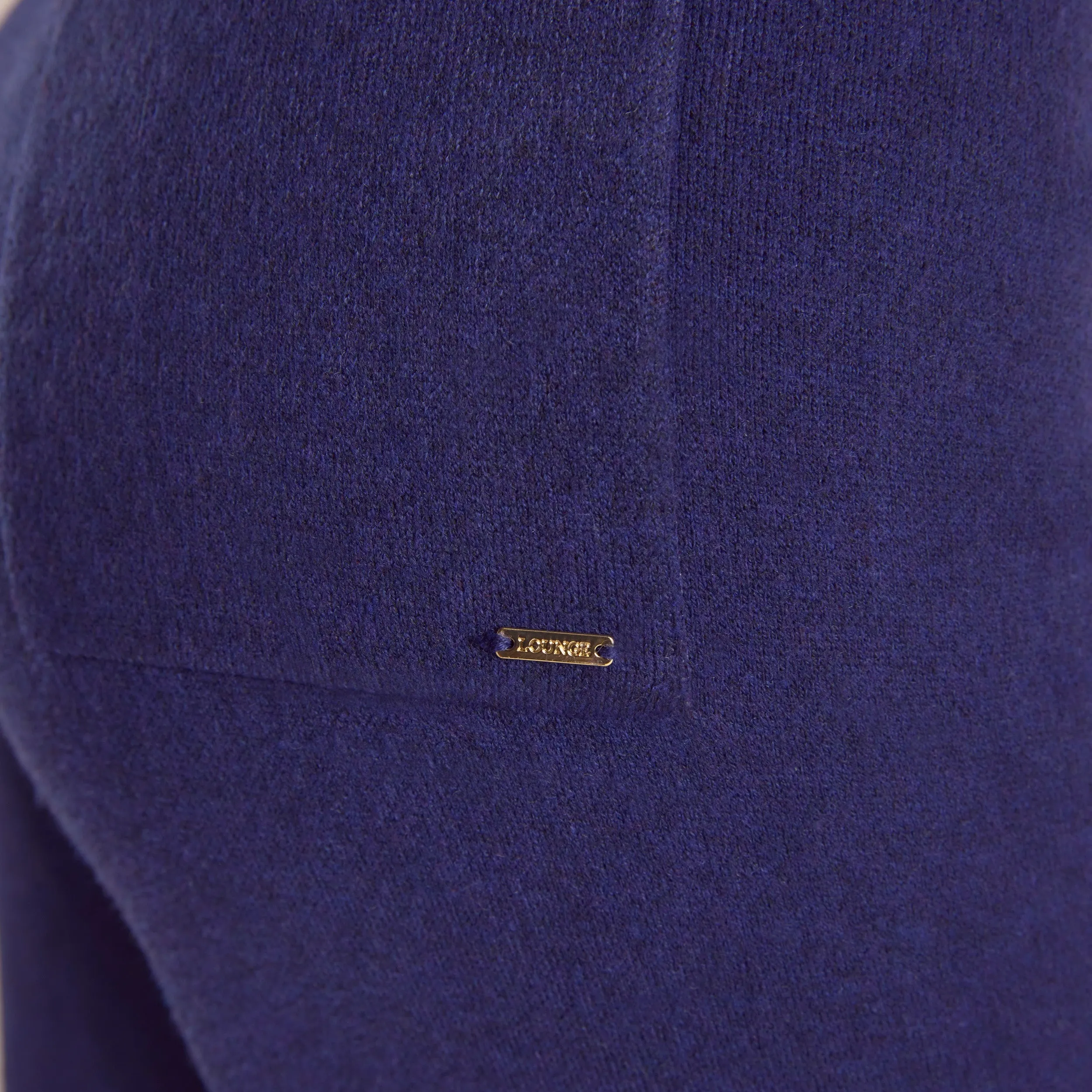 Logo Knitted Pants - Navy Fashionable Fit Casual Vibe