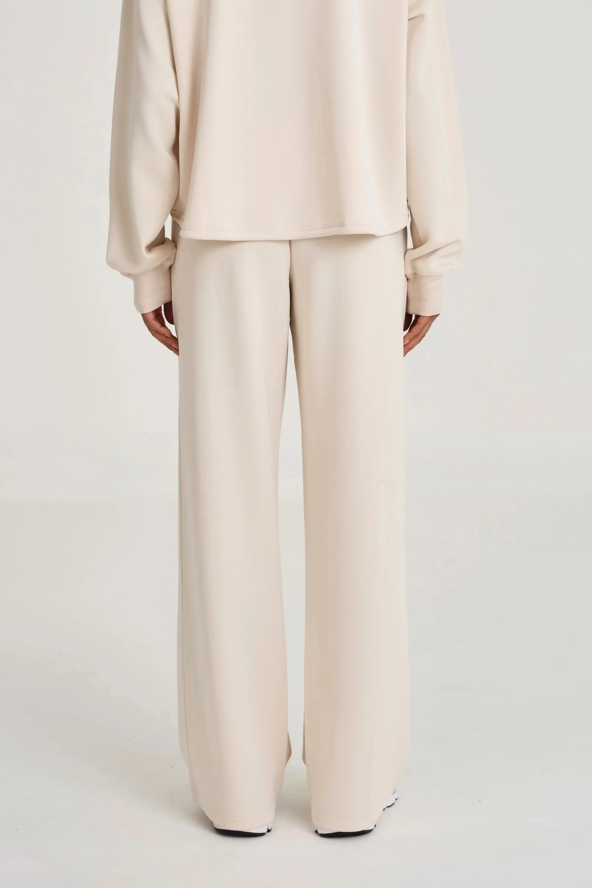 Non Iron Technology Soft Luxury Wide Leg Track Pant