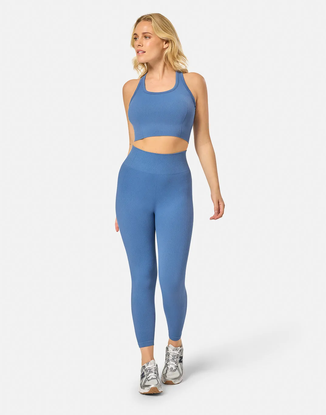 Fire Core Lotus Lounge 7/8 Legging in Oasis Blue
