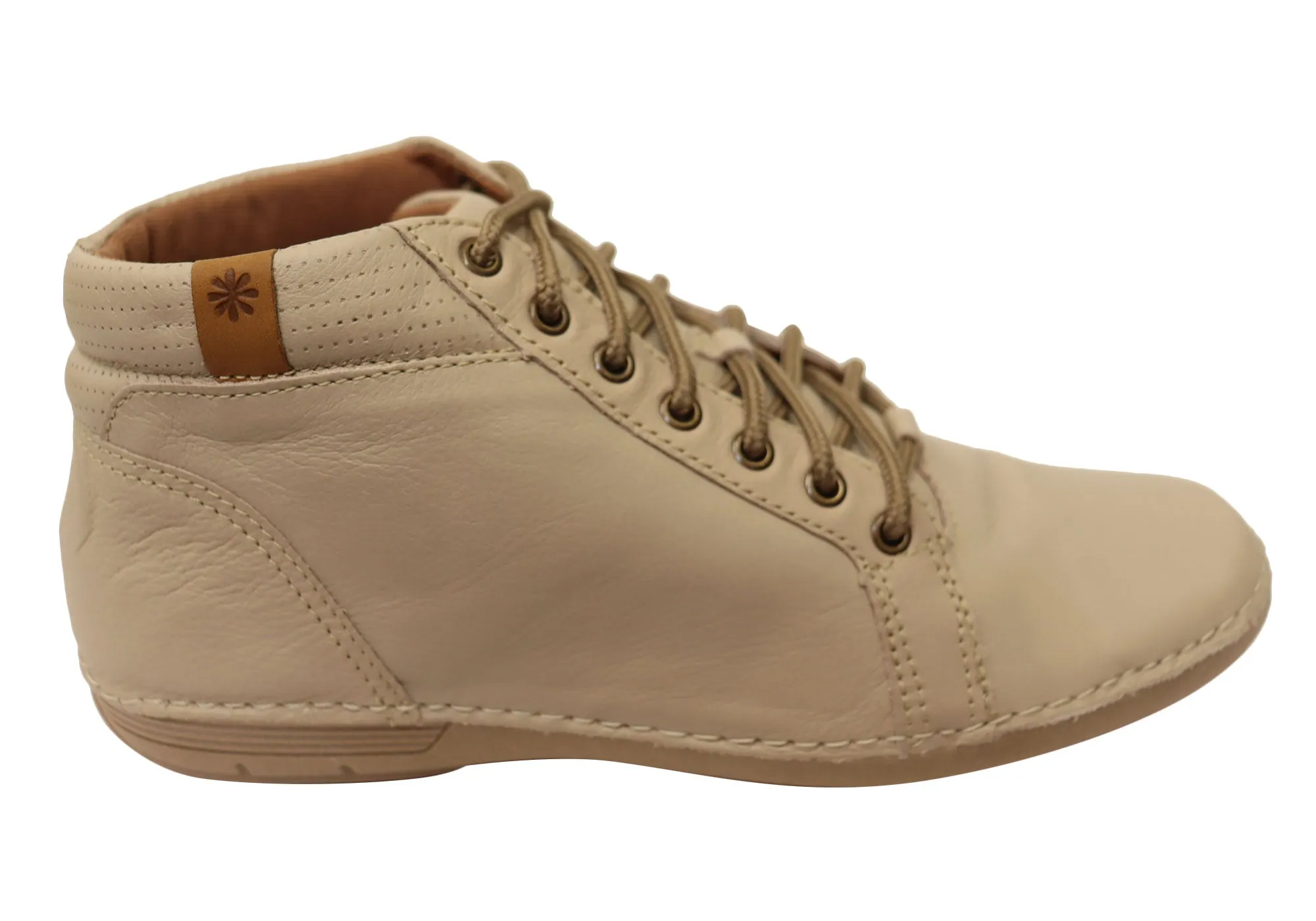 New Face Milena Womens Comfortable Leather Ankle Boots Made In Brazil Long Hike Easy Pairing