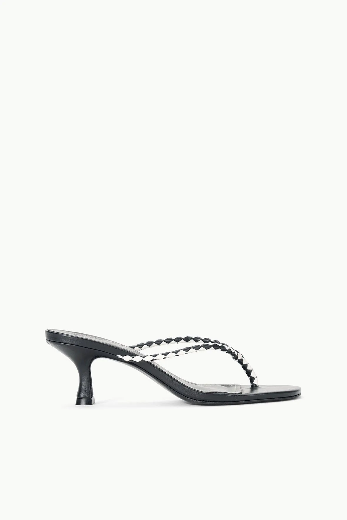 Wide Strap Heels FREJA KITTEN HEEL | BLACK PAPER