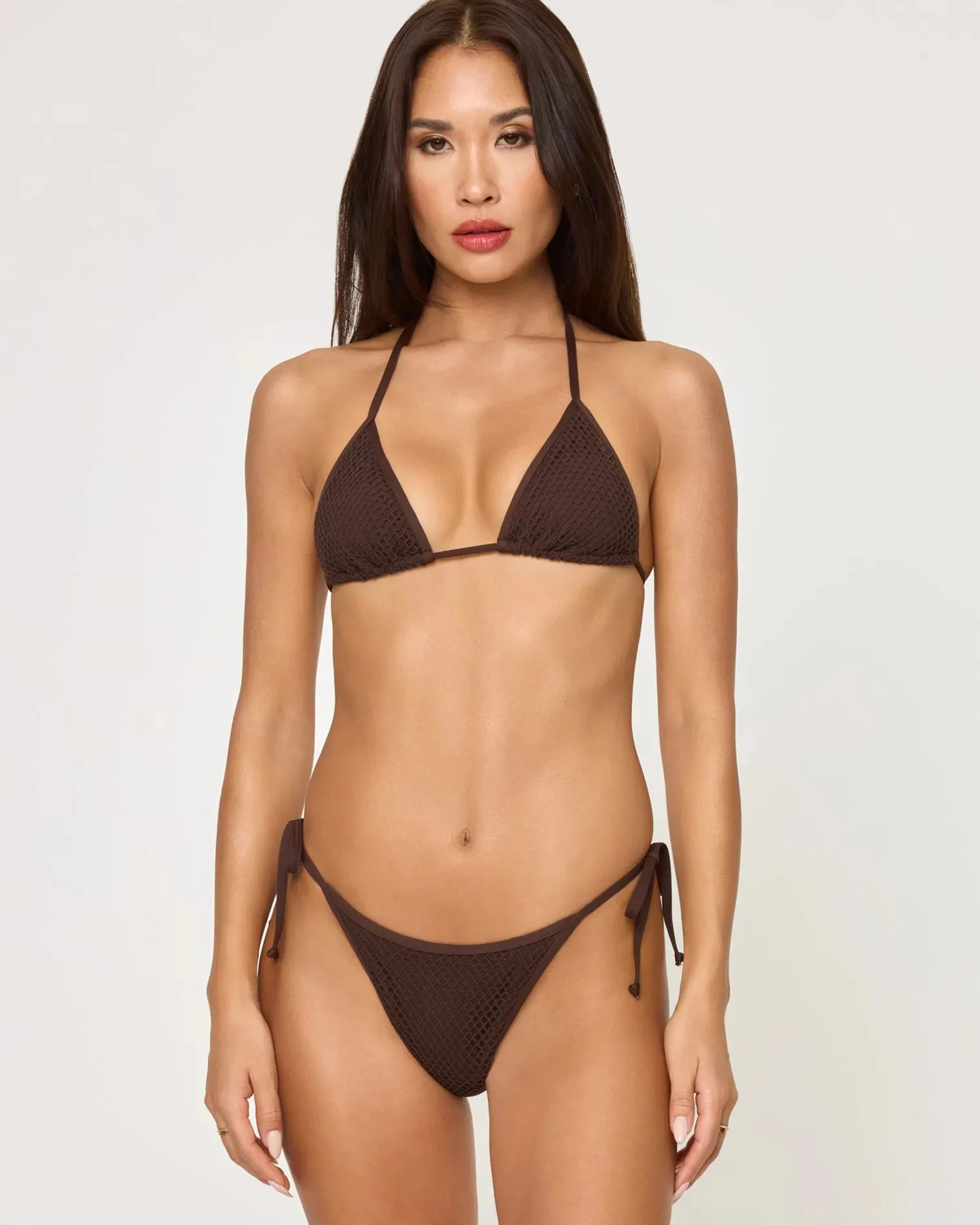 L*Space Womens Bikini Top Aspen Molded Cups Design Sand Resistant Fabric