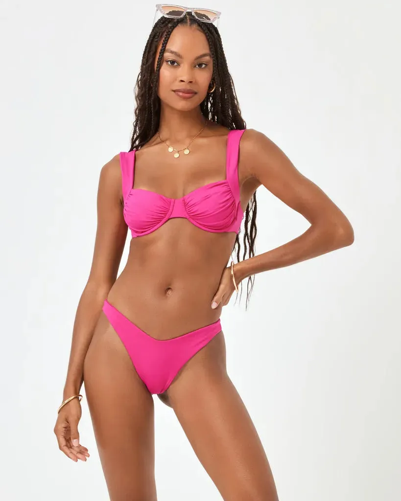 Anti Bacterial Finish Compression Lock Hem L*Space Womens Bikini Top Lspace X Hanna Montazami Stella